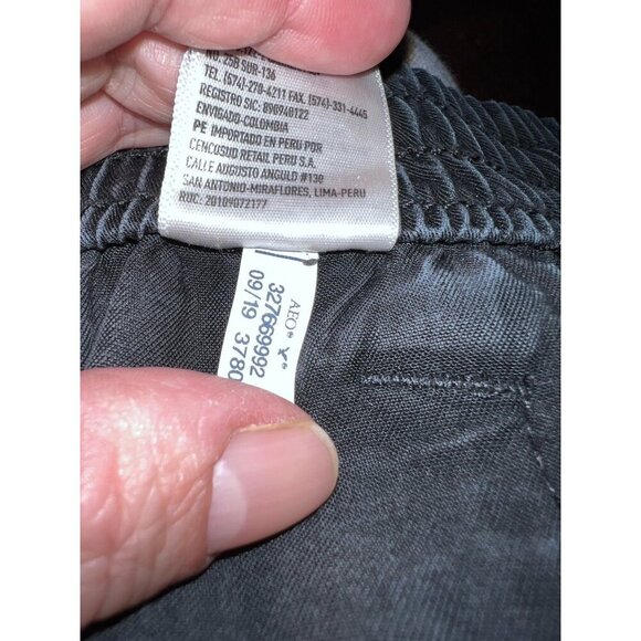 AMERICAN EAGLE OUTFITTERS Womens Black Lyocell Drawstring Jogger Pants - Picture 11 of 11